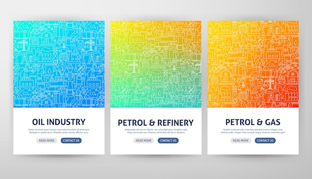 Oil Industry Flyer Concepts