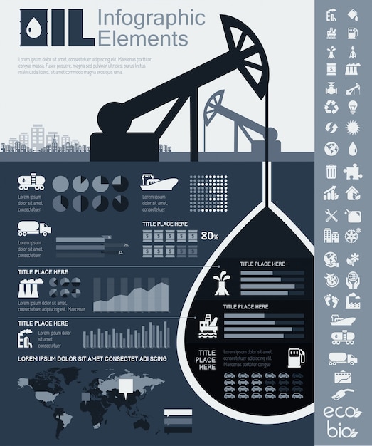 Oil Industry Infographic Template