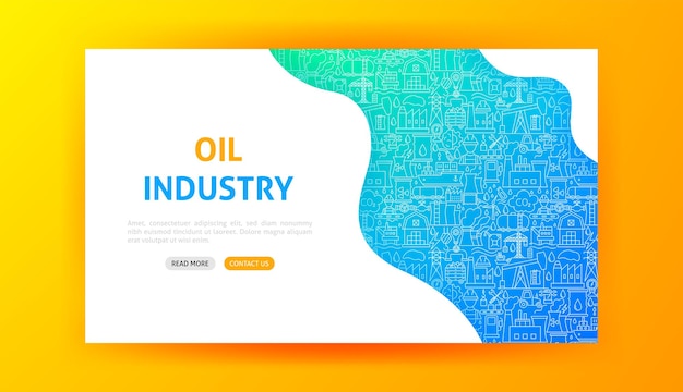 Oil Industry Landing Page