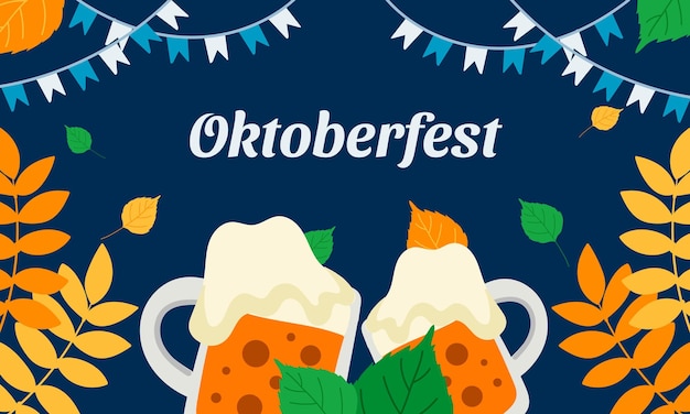 Oktoberfest Background. Oktoberfest beer festival event banner