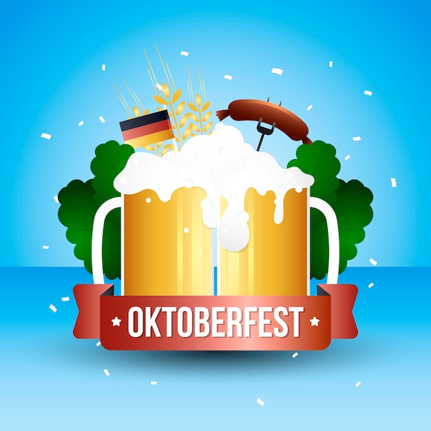 OKTOBERFEST CONCEPT WITH GRADIENT COLOR