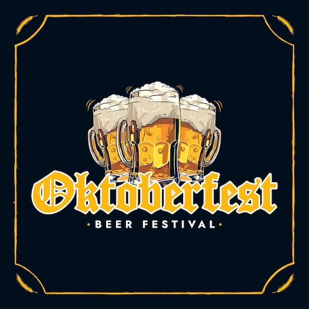 Oktoberfest festival beers concept