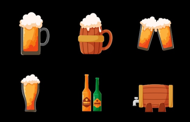 Oktoberfest Icon Set Collection