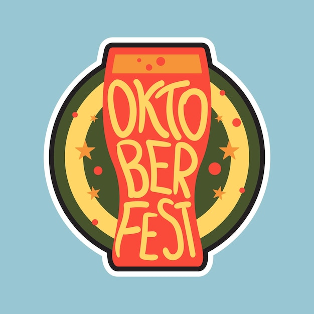 Oktoberfest Lettering Badge