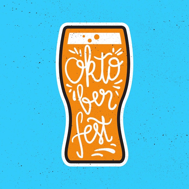 Oktoberfest Lettering Badge