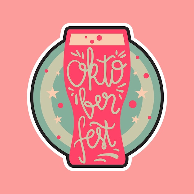 Oktoberfest Lettering Badge