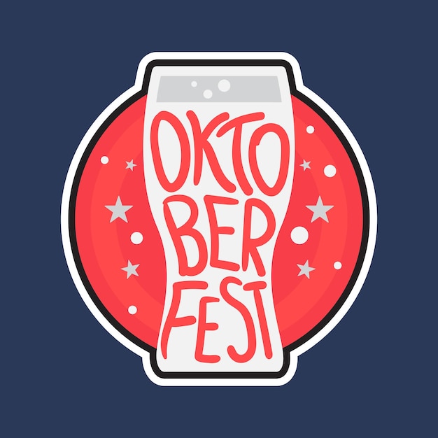 Oktoberfest Lettering Badge