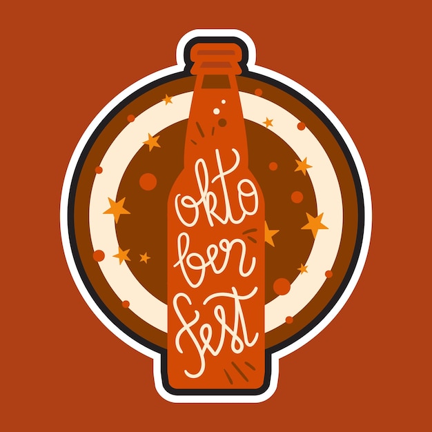 Oktoberfest Lettering Badge