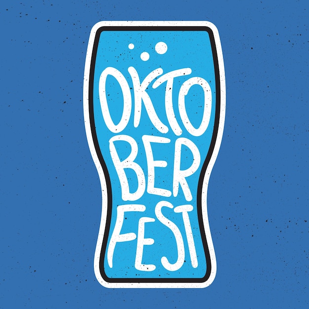 Oktoberfest Lettering Badge