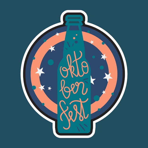 Oktoberfest Lettering Badge