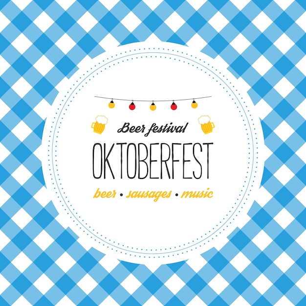 Oktoberfest poster vector illustration