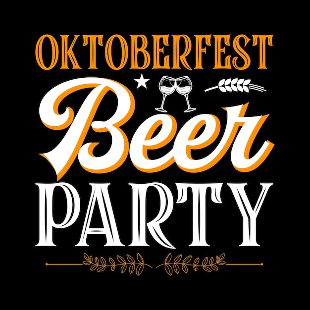 Oktoberfest typography t-shirt design