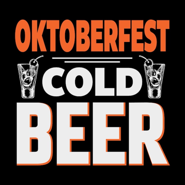 Oktoberfest typography t-shirt design