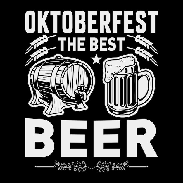 Oktoberfest typography t-shirt design