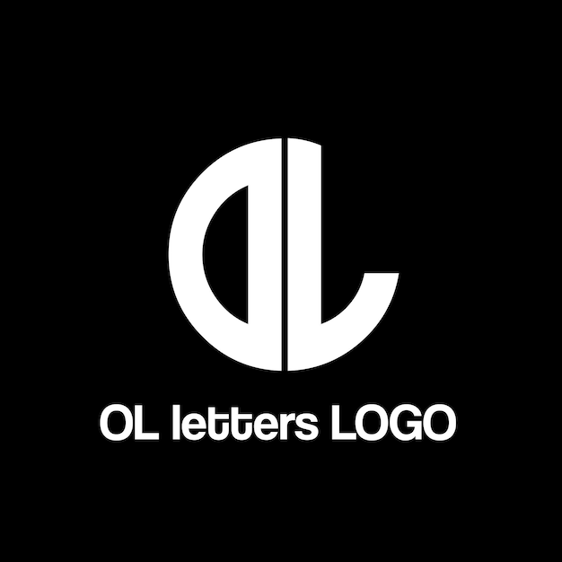 OL letters vector logo design