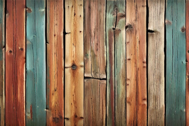 Old colored painted wooden boards Colorful wood background Texture of ancient wood wood texture