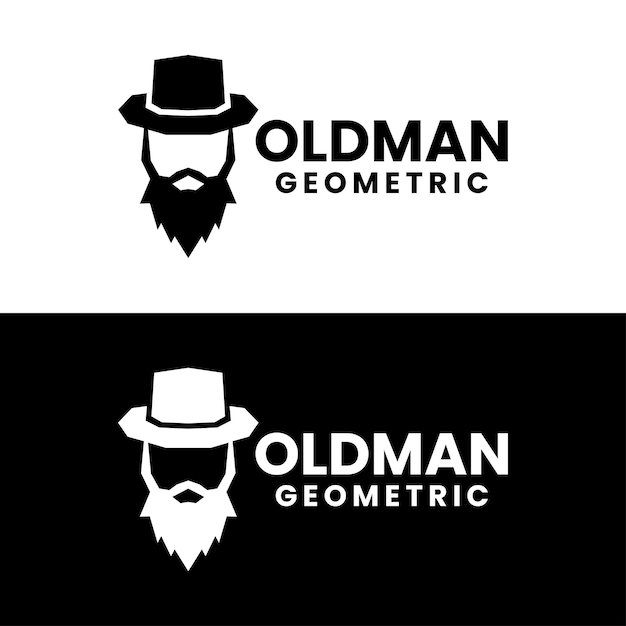 Old man logo design concept