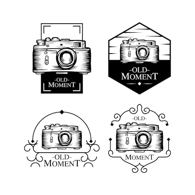 Old Moment logo set