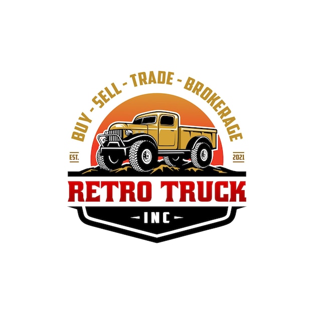 Old pick up truck isolated vector