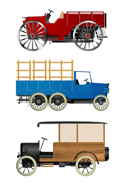 Old trucks set