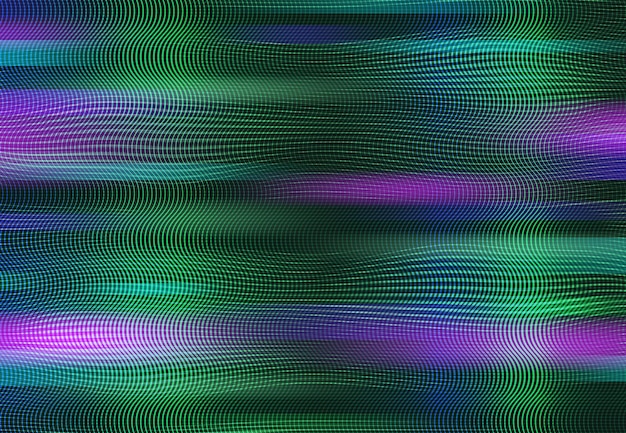 Vector old tv glitch noise screen rainbow background