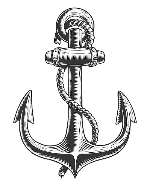 Old vintage anchor