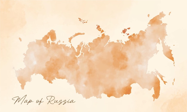 old vintage russia map vector background