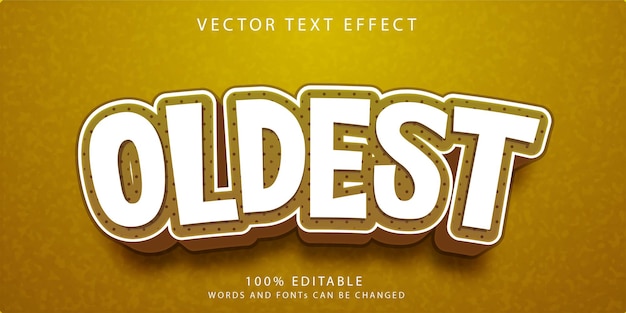 oldest text effects style template