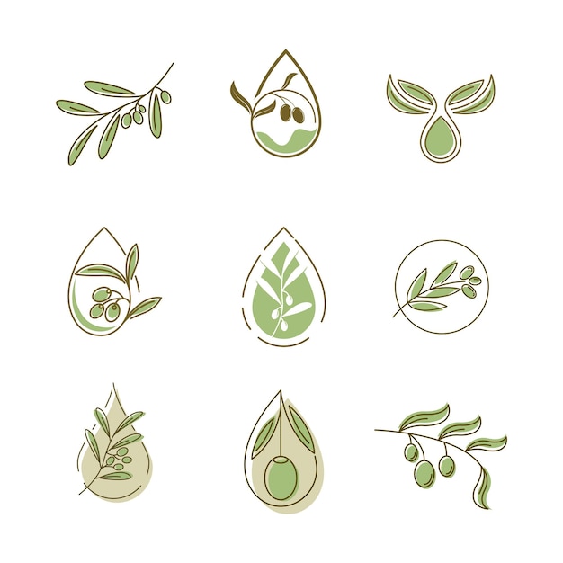 Olive icon vector illustration design template