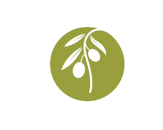 Olive logo icon vector illustration design