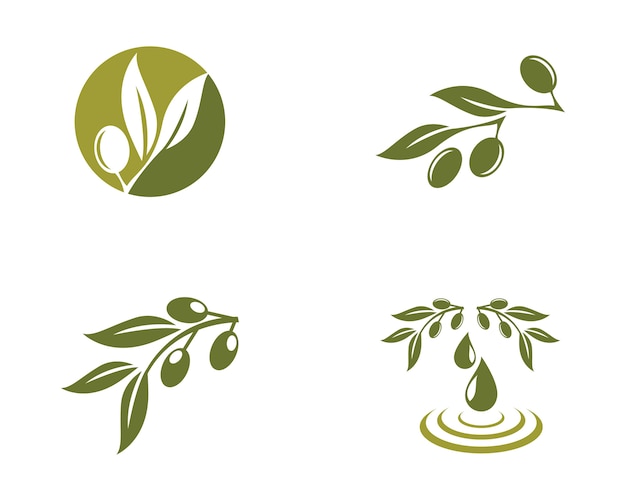 olive logo template vector icon