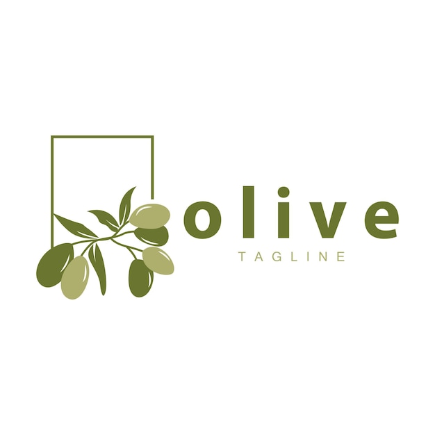 Olive Logo Vector Design Premium Template Vector Illustration