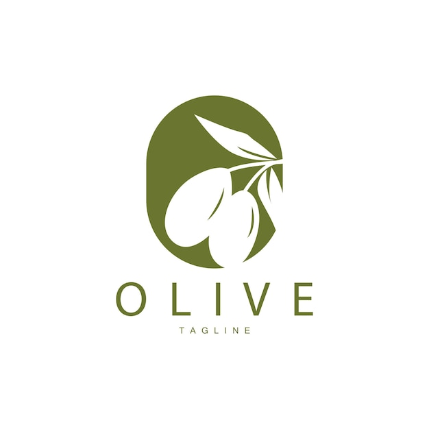 Olive Logo Vector Design Premium Template Vector Illustration