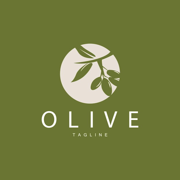 Olive Logo Vector Design Premium Template Vector Illustration