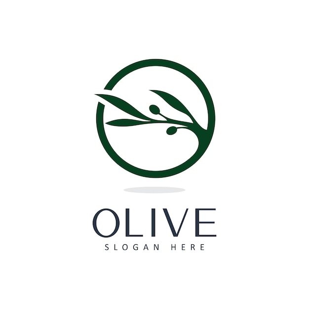 Olive oil logo beauty and spa design template