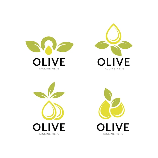 Olive oil logo design for initials g and business.