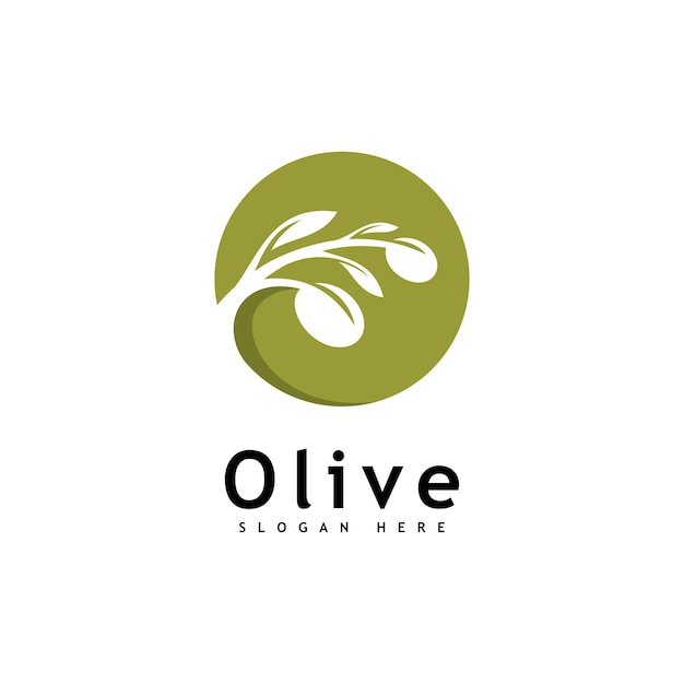 Olive oil logo design vector template