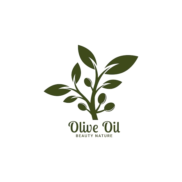 Olive Oil logo template icon design.