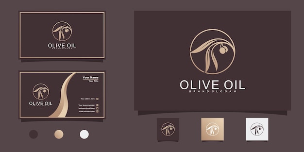 Olive oil logo with modern new concept with design brand oil beauty health Premium Vector Part 4