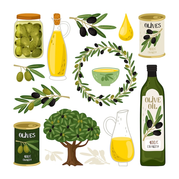 Olive symbols set