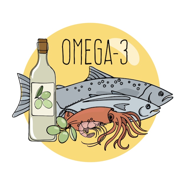 OMEGA 3 Healthy Food Low Carb