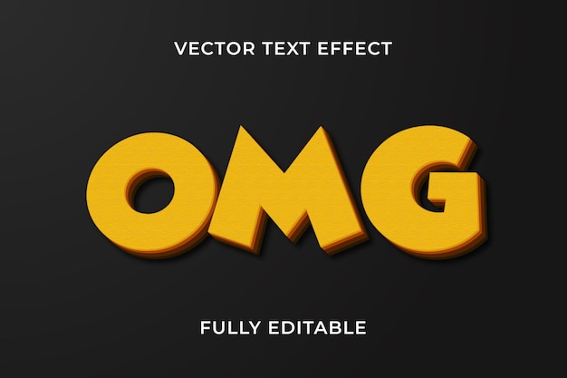 Omg text effect