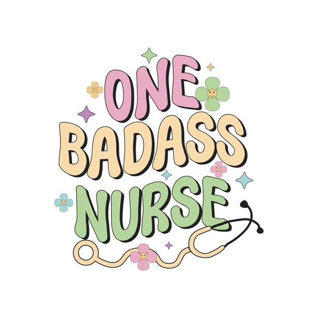 Vector one badass nurse, nurse sublimation, nurse t shirt