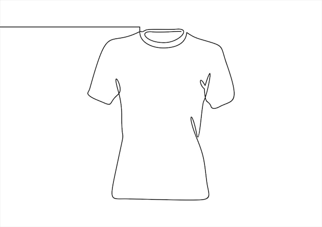 one line continuous drawing tshirt