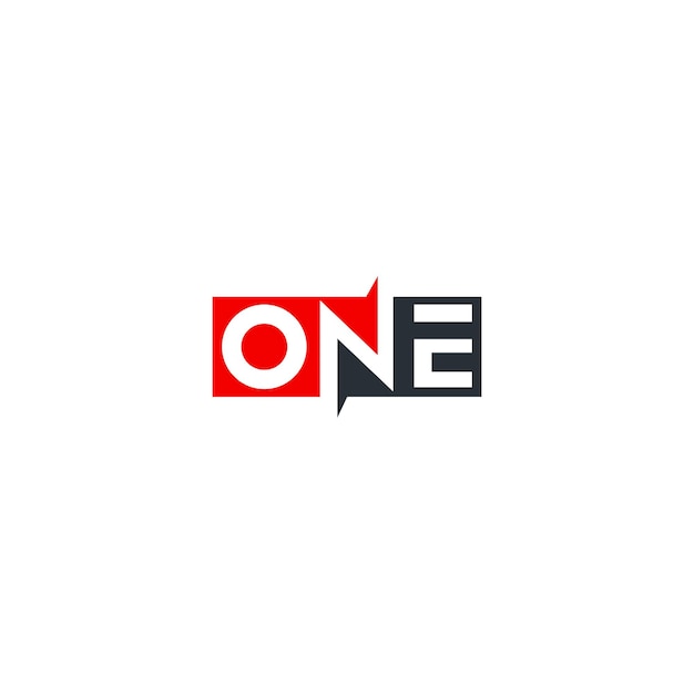 One logo vector logotype