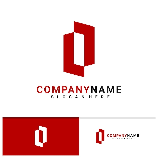 One logo vector template Creative O 1 logo design concepts