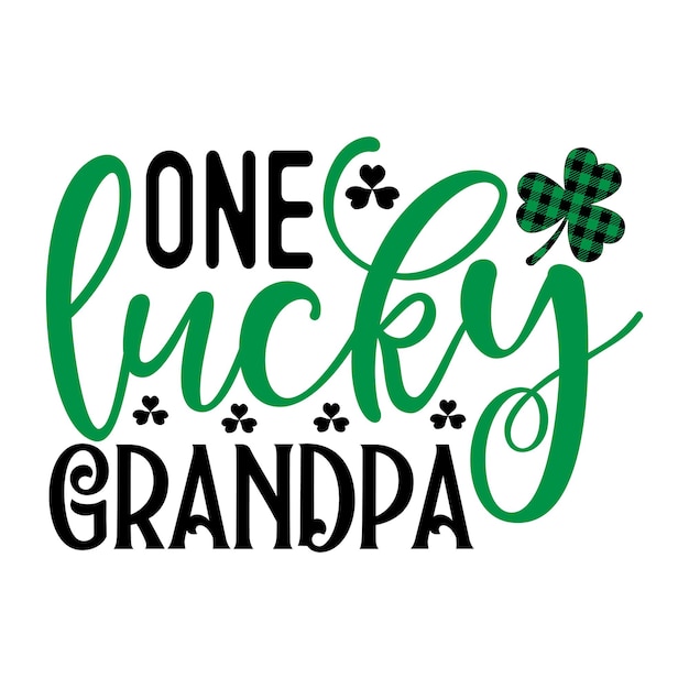 Vector one lucky grandma svg