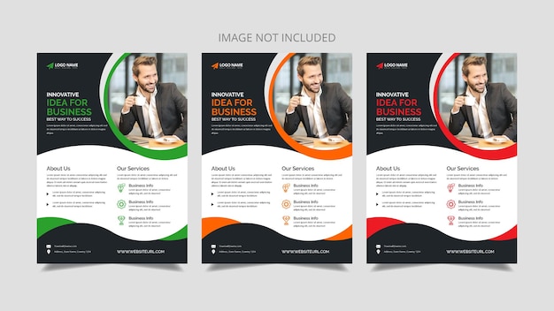 One page corporate business flyer template