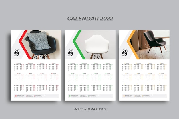 One Page Wall Calendar 2022