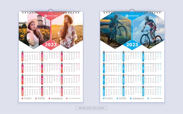 One Page Wall Calendar Design